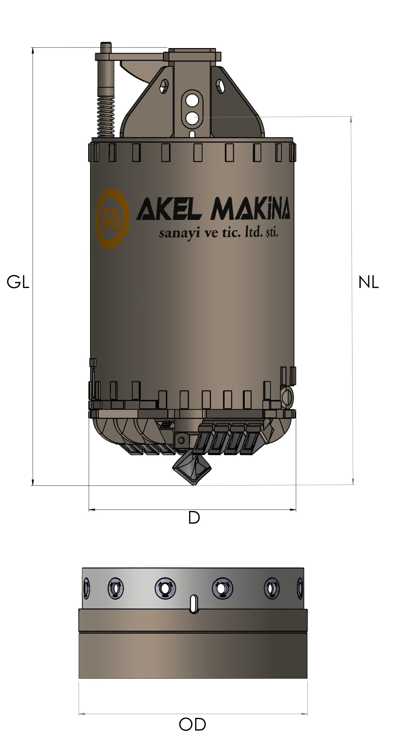 DOUBLE CUT SOIL BUCKET